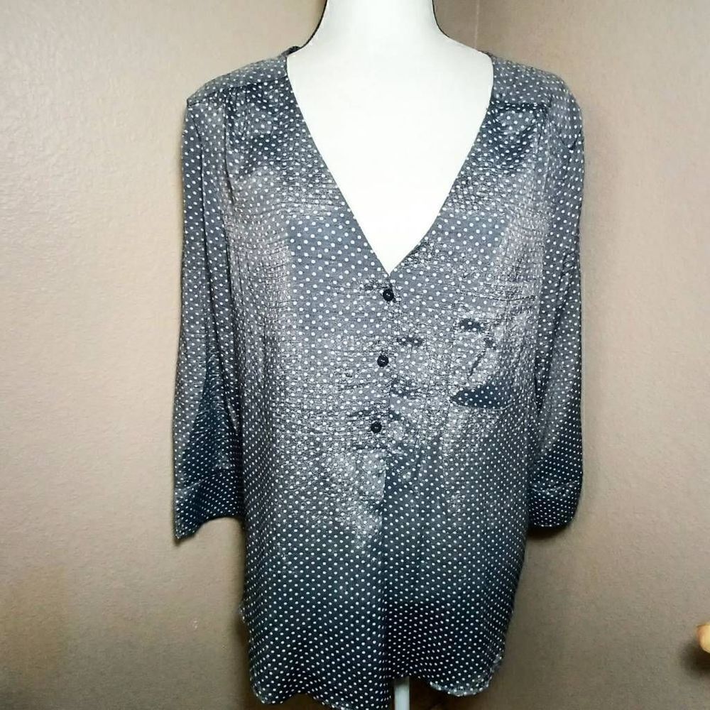 Fred David woman's tunic- blouse top Size XL